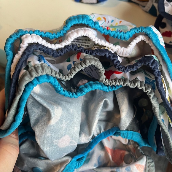 LIGHTLY USED thirsties size one duo wrap cloth diaper covers - Picture 2 of 7